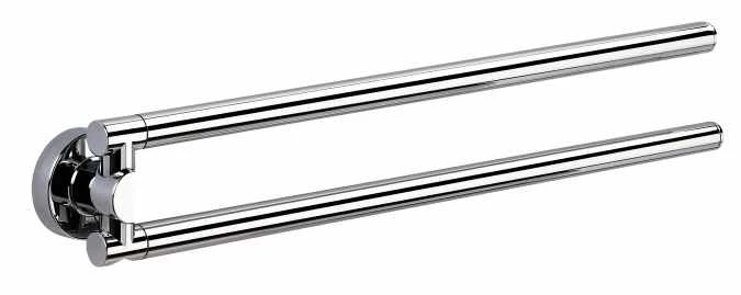 Tecno Project Chrome Double Swing Towel Rail - Origins Living 1 Tecno Project Chrome Double Swing Towel Rail - Origins Living