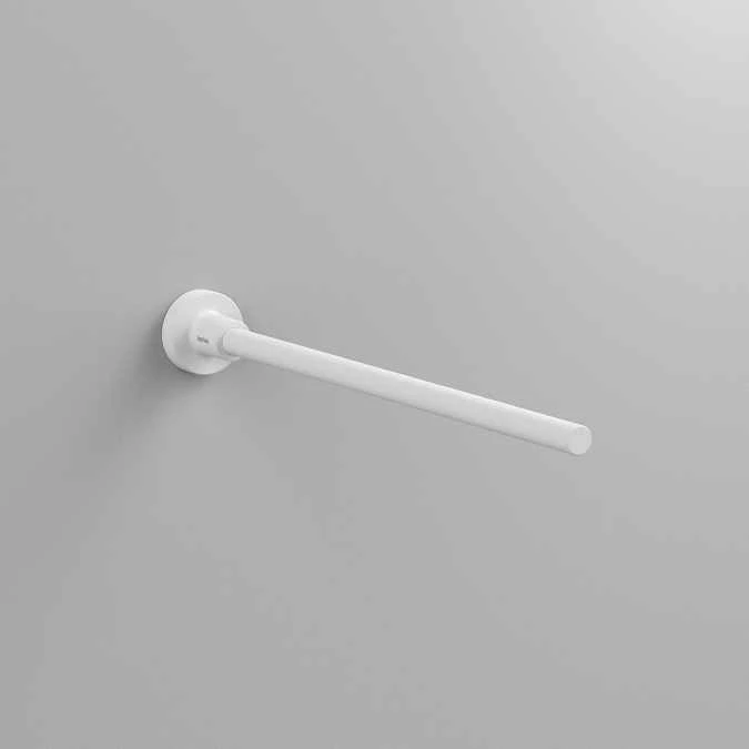 Tecno Project White Fixed Towel Bar - Origins Living 1 Tecno Project White Fixed Towel Bar - Origins Living