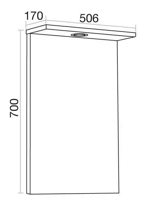 Elation Ikoma 550mm Bathroom Mirror Unit - Bodega Grey 2 Elation Ikoma 550mm Bathroom Mirror Unit - Bodega Grey - Image 2
