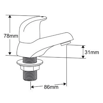 Francis Pegler Haze Bath Taps - Pair 2 Francis Pegler Haze Bath Taps - Pair - Image 2