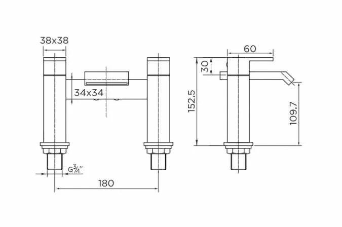 Niagara Elsden Bath Filler Tap 2 Niagara Elsden Bath Filler Tap - Image 2