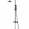 Ripley Round Thermostatic Shower Set - Matt Black - Signature Showers