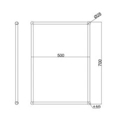 Burlington Vintage Rectangular Bathroom Mirror A11 3 Burlington Vintage Rectangular Bathroom Mirror A11 -ABACUS || Villeroy & Boch || Burlington Sales Store A11 LD