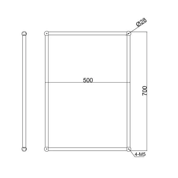 Burlington Vintage Rectangular Bathroom Mirror A11 2 Burlington Vintage Rectangular Bathroom Mirror A11 - Image 2