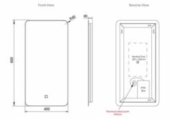HIB Ambience 40 LED Bathroom Mirror - 400 X 800 5 HIB Ambience 40 LED Bathroom Mirror - 400 X 800 -ABACUS || Villeroy & Boch || Burlington Sales Store Ambient 40