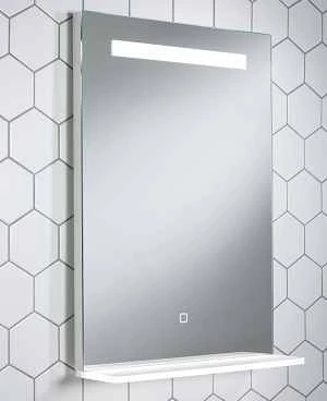 AYR 500 X 700mm Bluetooth Bathroom Mirror With Illuminated Shelf - Highlife Bathrooms 1 AYR 500 X 700mm Bluetooth Bathroom Mirror With Illuminated Shelf - Highlife Bathrooms