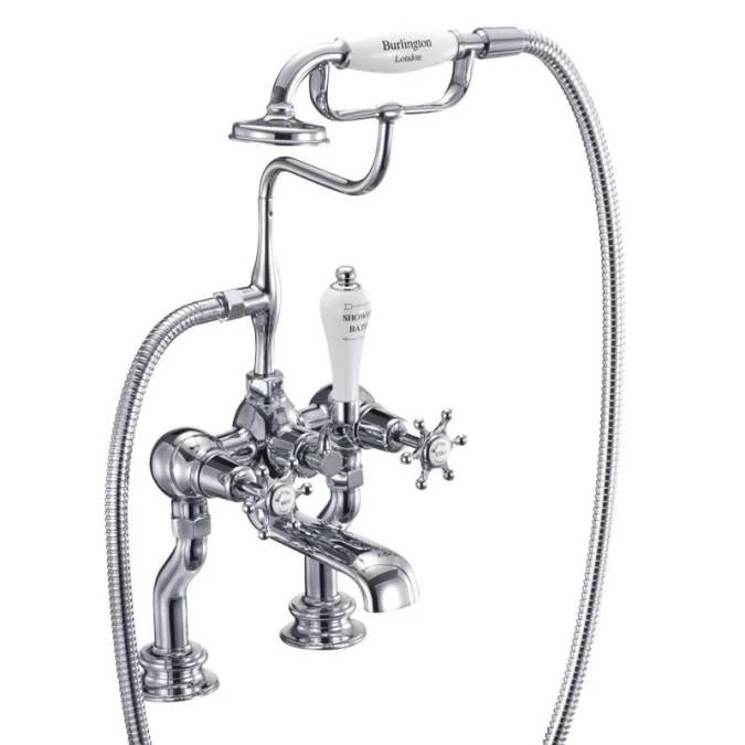 Burlington Birkenhead Traditional Bath Shower Mixer Tap - BI15 2 Burlington Birkenhead Traditional Bath Shower Mixer Tap - BI15 - Image 2