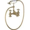 Barbary Bath/Shower Mixer & Shower Kit - Brushed Brass