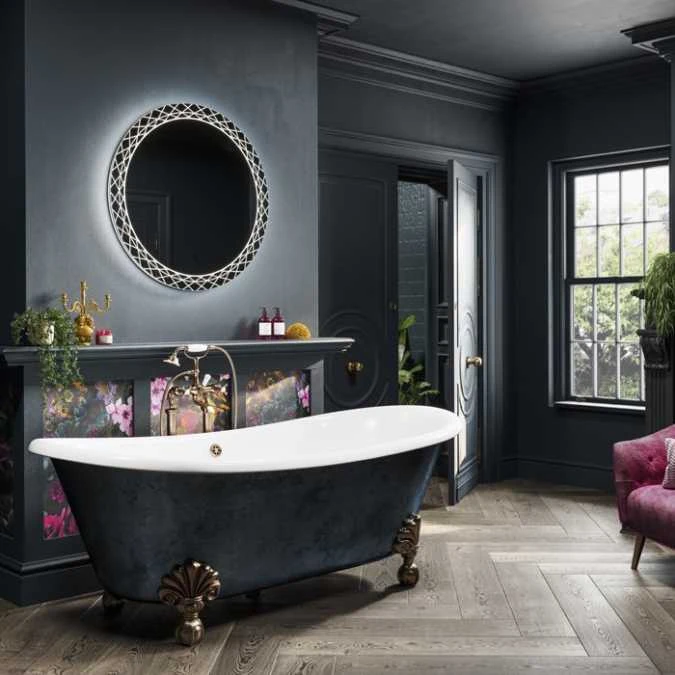 HIB Bellus 60 LED Round Bathroom Mirror 600mm 1 HIB Bellus 60 LED Round Bathroom Mirror 600mm