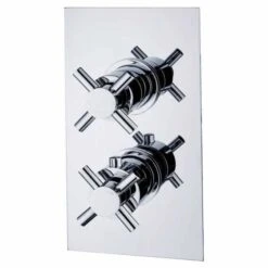 Niagara Carter Chrome Twin Concealed Shower Valve - Single Outlet