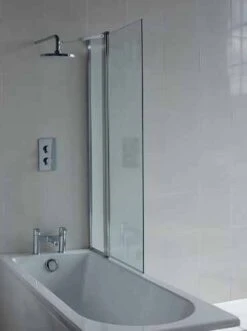 Cleargreen Hinged Bath Screen With Fixed Panel 1450 X 850mm