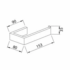 Colour Your Bathroom - Pure Toilet Roll Holder - Abacus Direct -ABACUS || Villeroy & Boch || Burlington Sales Store Colour Your Bathroom Toilet Roll Holder Spec