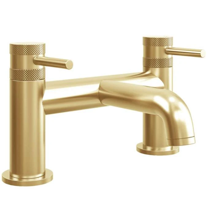 Scudo Core Bath Filler Tap Brushed Brass 1 Scudo Core Bath Filler Tap Brushed Brass