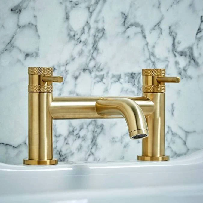 Scudo Core Bath Filler Tap Brushed Brass 2 Scudo Core Bath Filler Tap Brushed Brass - Image 2