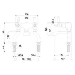 Burlington Kensington Traditional Bath Filler Tap 6 Burlington Kensington Traditional Bath Filler Tap -ABACUS || Villeroy & Boch || Burlington Sales Store KE23 LD