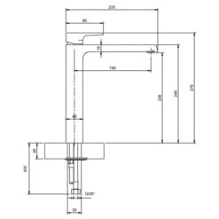Villeroy & Boch Liberty Single Lever Tall Basin Mixer Tap Chrome -ABACUS || Villeroy & Boch || Burlington Sales Store Liberty tall basin mixer tech