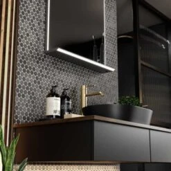 HiB Platform LED Bathroom Mirror 800mm 7 HiB Platform LED Bathroom Mirror 800mm -ABACUS || Villeroy & Boch || Burlington Sales Store Platform Lifestyle 4