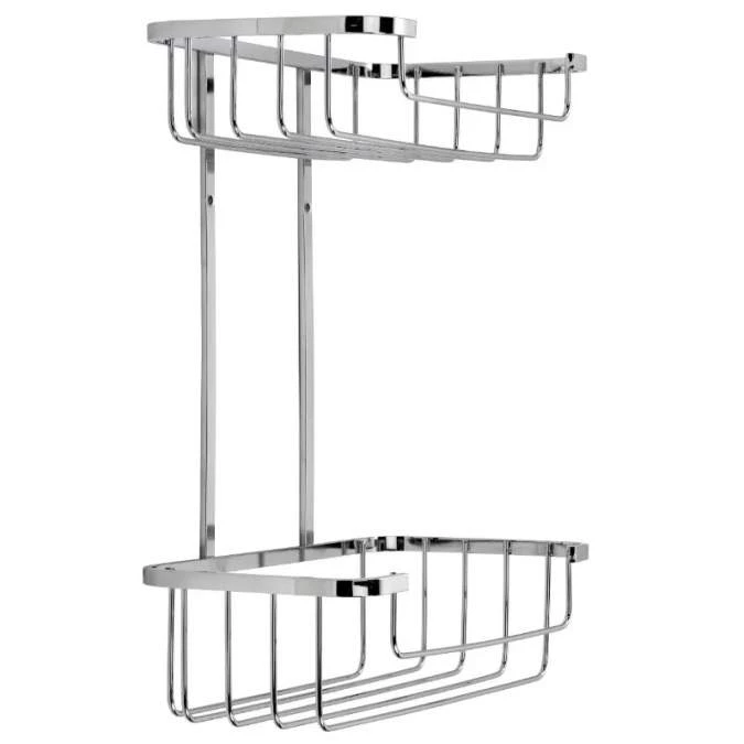 Croydex Stainless Steel Two Tier Shower Caddy - 315 X 250 X 125mm 3 Croydex Stainless Steel Two Tier Shower Caddy - 315 X 250 X 125mm - Image 3