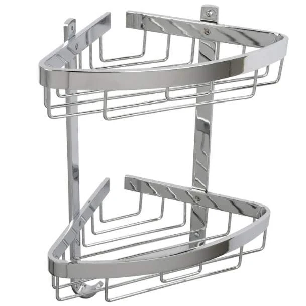 Croydex Premium Large Two Tier Corner Shower Caddy - 385 X 310 X 205mm - Rust Free 1 Croydex Premium Large Two Tier Corner Shower Caddy - 385 X 310 X 205mm - Rust Free