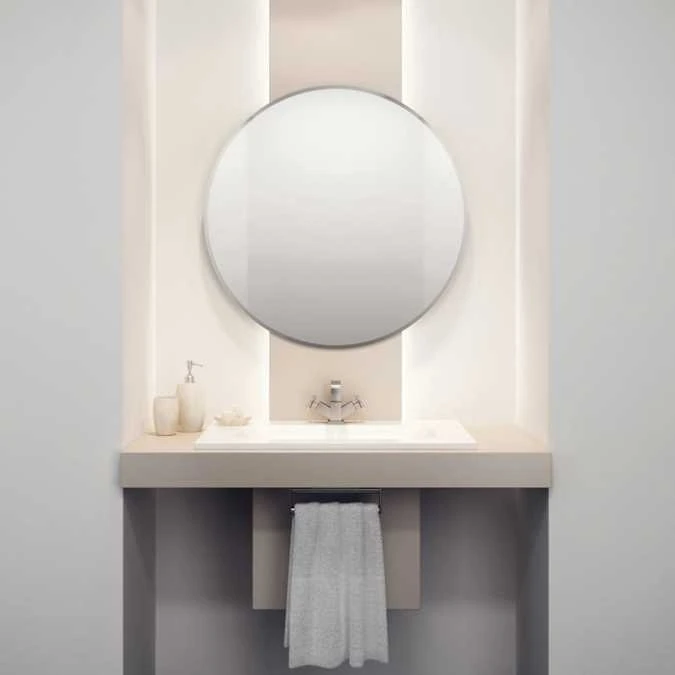 HIB Rondo Bathroom Mirror With Bevelled Edge - 61504000 1 HIB Rondo Bathroom Mirror With Bevelled Edge - 61504000