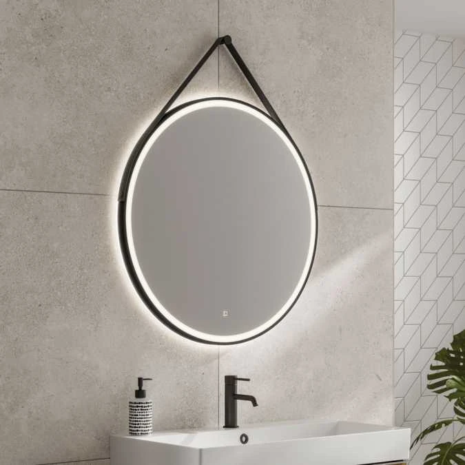 HIB Solstice 80 Black Illuminated LED Bathroom Mirror 1 HIB Solstice 80 Black Illuminated LED Bathroom Mirror