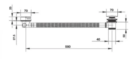 Alek Chrome Round Bath Filler With Overflow By Tissino 2 Alek Chrome Round Bath Filler With Overflow By Tissino - Image 2