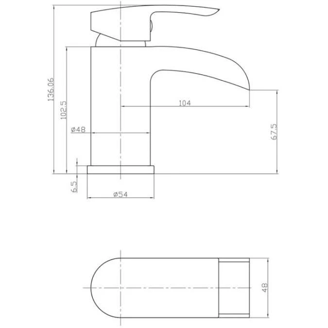Scudo Monument Chrome Mono Basin Mixer Tap With Push Waste 2 Scudo Monument Chrome Mono Basin Mixer Tap With Push Waste - Image 2