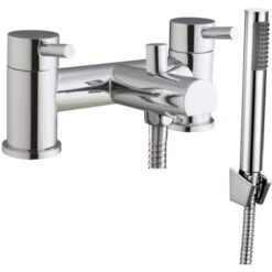 Scudo Premier Bath Shower Mixer Tap With Shower Kit And Wall Bracket
