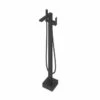 Abacus Plan Freestanding Bath Shower Mixer Tap - Matt Black