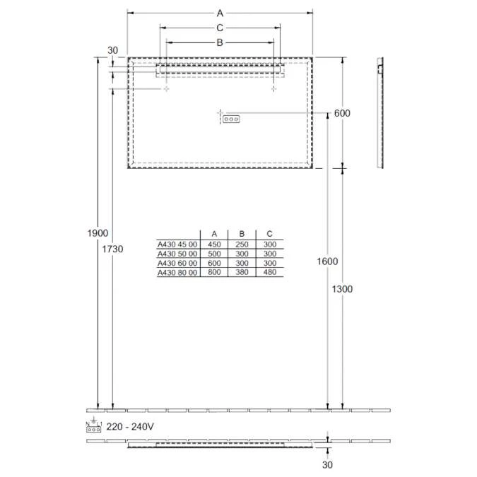 Villeroy & Boch More To See One LED Bathroom Mirror 600 X 600mm 5 Villeroy & Boch More To See One LED Bathroom Mirror 600 X 600mm - Image 5