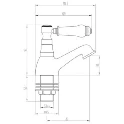 Appleyard Bath Pillar Taps -ABACUS || Villeroy & Boch || Burlington Sales Store appleyard bath pillar taps tech