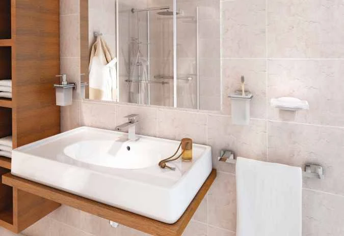 Atena 600mm Chrome Towel Rail - Origins Living 2 Atena 600mm Chrome Towel Rail - Origins Living - Image 2