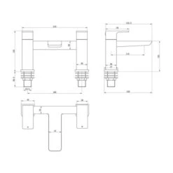 Buff Bath Filler - Brushed Brass -ABACUS || Villeroy & Boch || Burlington Sales Store buff bath filler tech 1