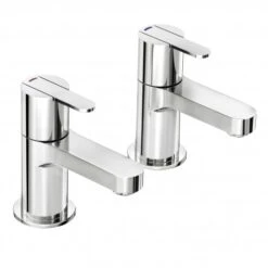 Francis Pegler Strata Chrome Bath Taps Pair