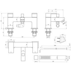 Havanna Bath/Shower Mixer W/Bracket 5 Havanna Bath/Shower Mixer W/Bracket -ABACUS || Villeroy & Boch || Burlington Sales Store havana bath shower mixer tech