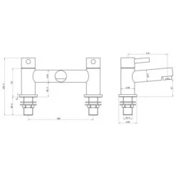 Idegem Bath Filler -ABACUS || Villeroy & Boch || Burlington Sales Store idgem bath filler tech