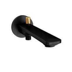 Jaquar Laguna Black Matt And Gold Bath Spout With Diverter