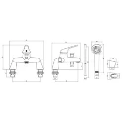 Magpie Bath/Shower Mixer -ABACUS || Villeroy & Boch || Burlington Sales Store magpie bath shower mixer tech