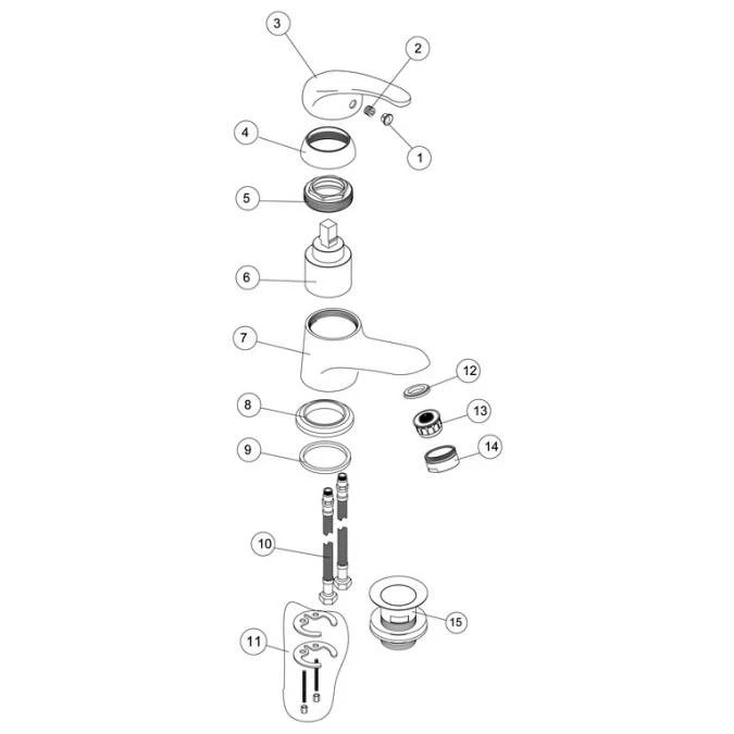 Magpie Mono Cloakroom Basin Mixer 2 Magpie Mono Cloakroom Basin Mixer - Image 2