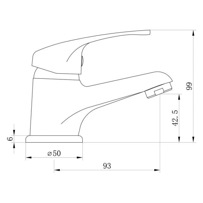 Magpie Mono Cloakroom Basin Mixer 3 Magpie Mono Cloakroom Basin Mixer - Image 3