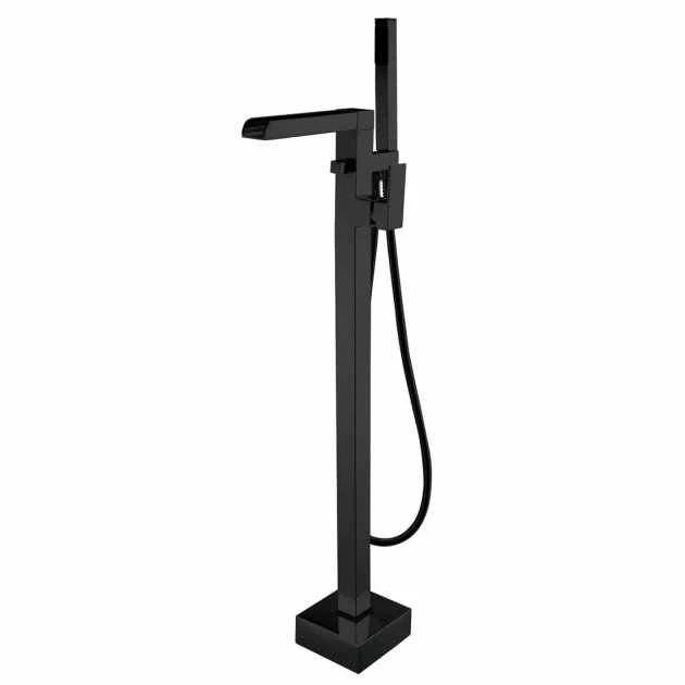 Niagara Soho Matt Black Square Waterfall Open Spout Freestanding Bath Shower Mixer Tap 1 Niagara Soho Matt Black Square Waterfall Open Spout Freestanding Bath Shower Mixer Tap