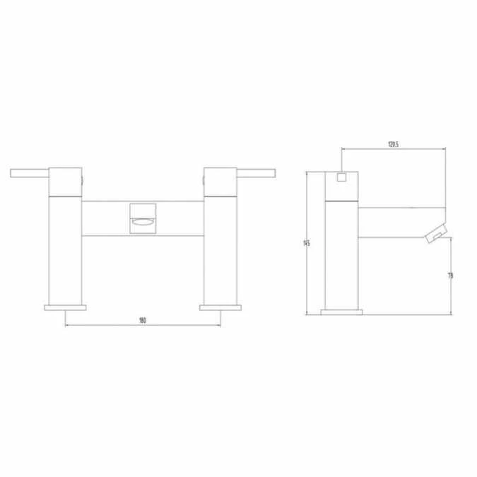 Sagittarius Pablo Bath Filler Tap 2 Sagittarius Pablo Bath Filler Tap - Image 2