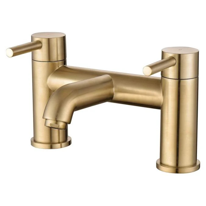 Pomeranian Bath Filler - Brushed Brass 1 Pomeranian Bath Filler - Brushed Brass