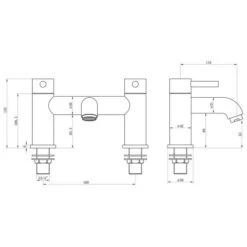 Pomeranian Bath Filler - Chrome -ABACUS || Villeroy & Boch || Burlington Sales Store pomeranian bath filler tech 1
